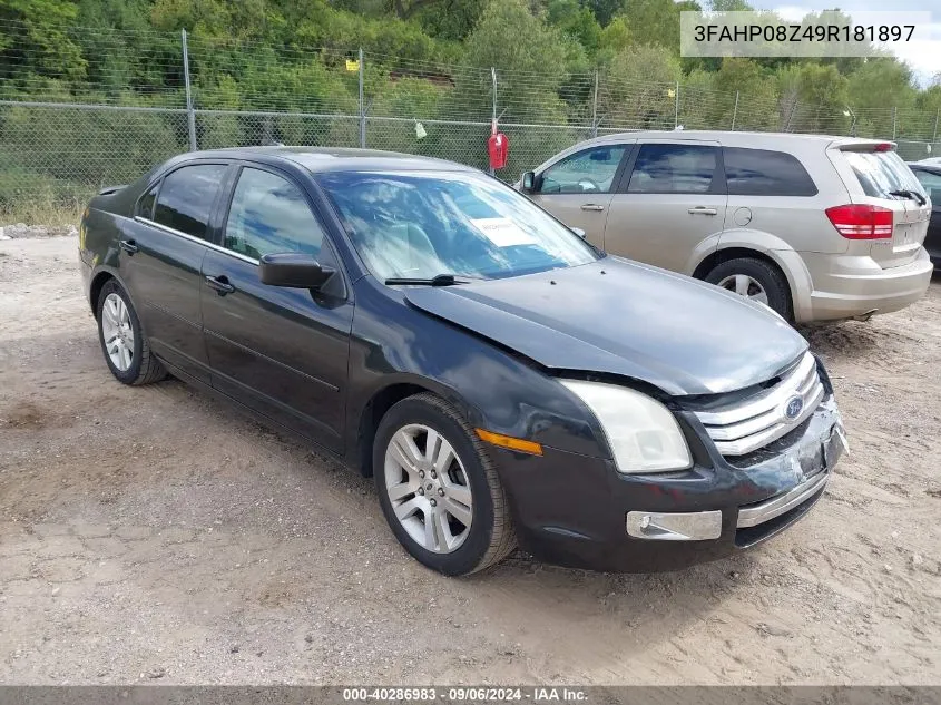 2009 Ford Fusion Sel VIN: 3FAHP08Z49R181897 Lot: 40286983