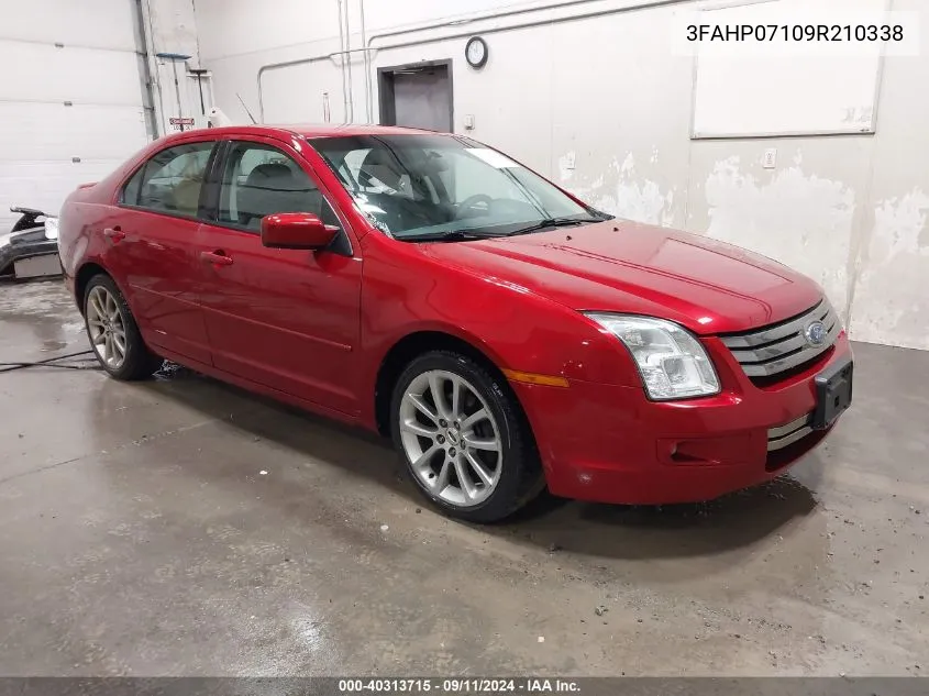 2009 Ford Fusion Se VIN: 3FAHP07109R210338 Lot: 40313715