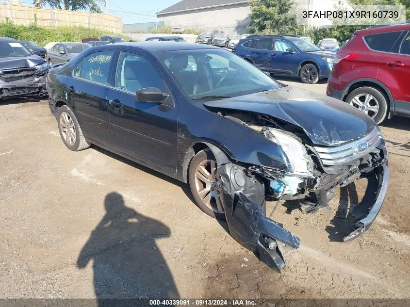 3FAHP081X9R160739 2009 Ford Fusion Sel