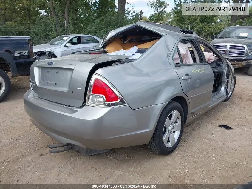 2009 Ford Fusion Se VIN: 3FAHP07Z79R179448 Lot: 40347338