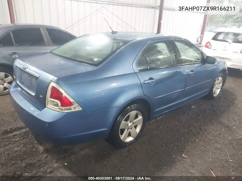 3FAHP07ZX9R166211 2009 Ford Fusion Se