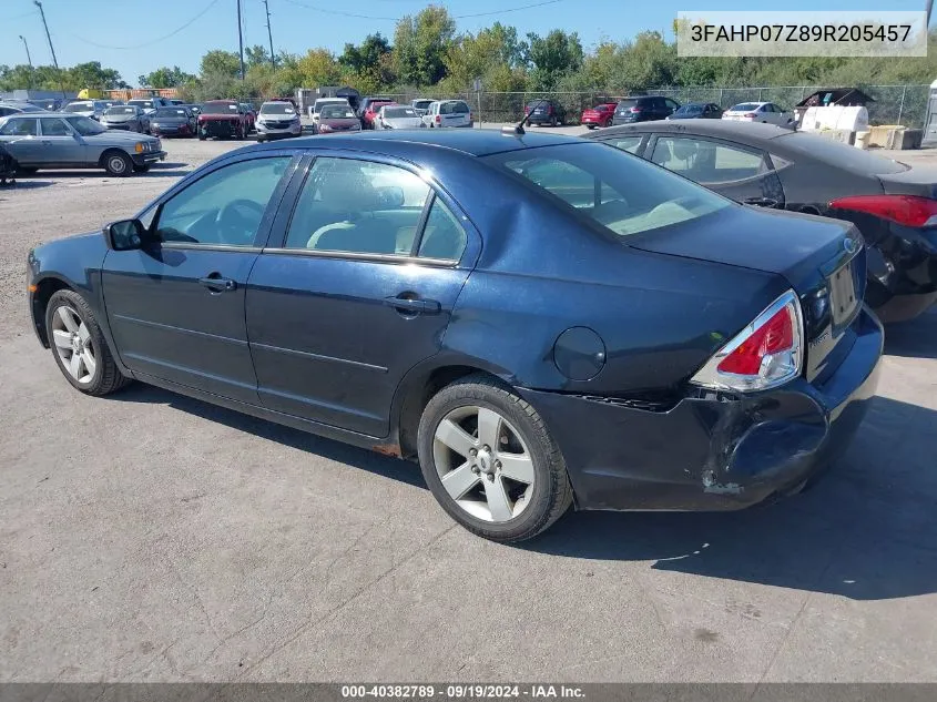 3FAHP07Z89R205457 2009 Ford Fusion Se