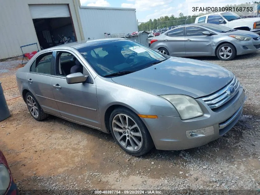 2009 Ford Fusion Sel VIN: 3FAHP08109R168753 Lot: 40397754