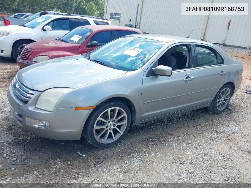 2009 Ford Fusion Sel VIN: 3FAHP08109R168753 Lot: 40397754