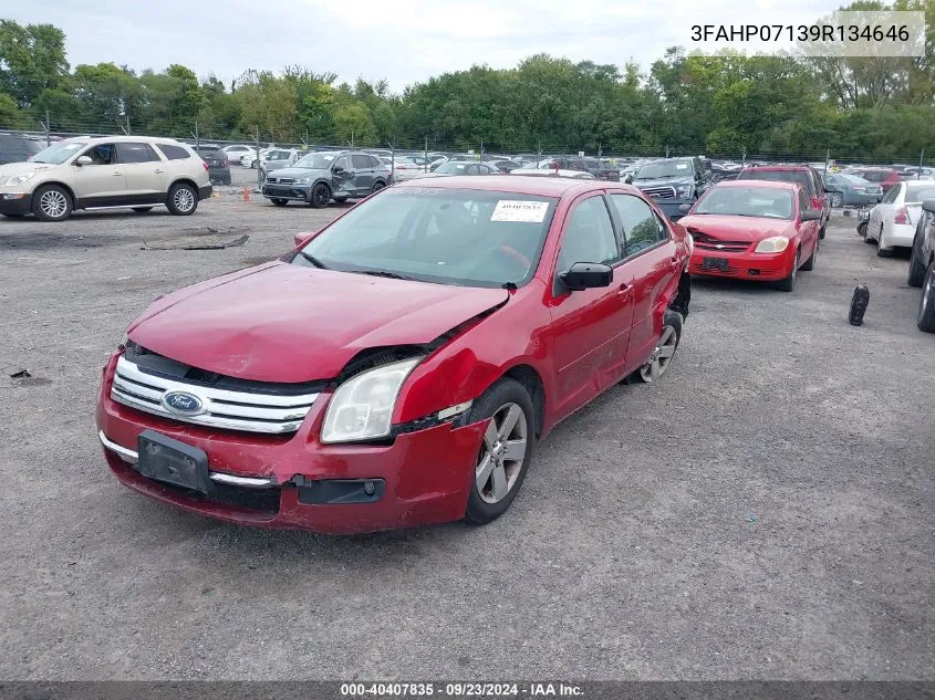 3FAHP07139R134646 2009 Ford Fusion Se