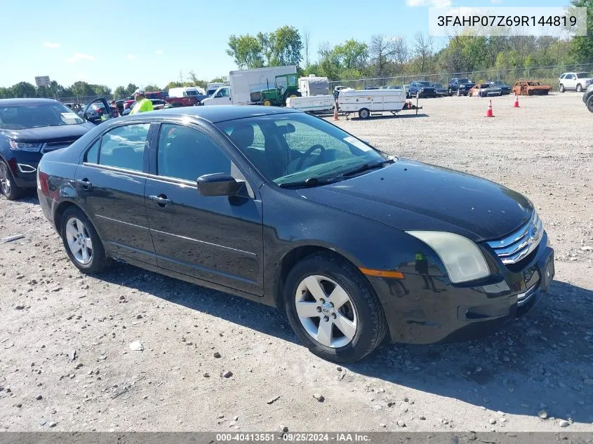 2009 Ford Fusion Se VIN: 3FAHP07Z69R144819 Lot: 40413551