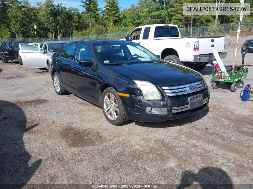 2009 Ford Fusion Sel VIN: 3FAHP081X9R154276 Lot: 40423269