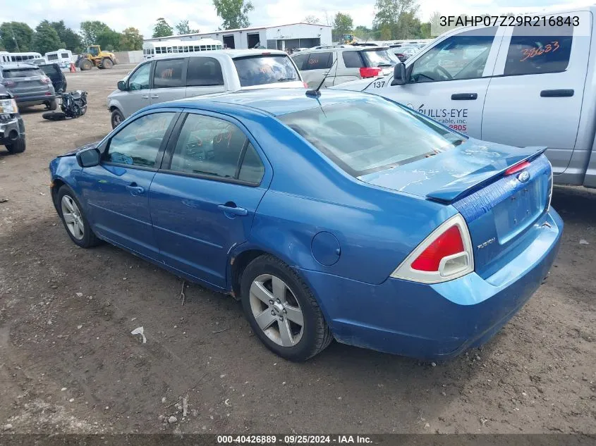 3FAHP07Z29R216843 2009 Ford Fusion Se