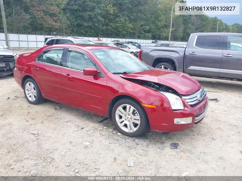 2009 Ford Fusion Sel VIN: 3FAHP081X9R132827 Lot: 40429113