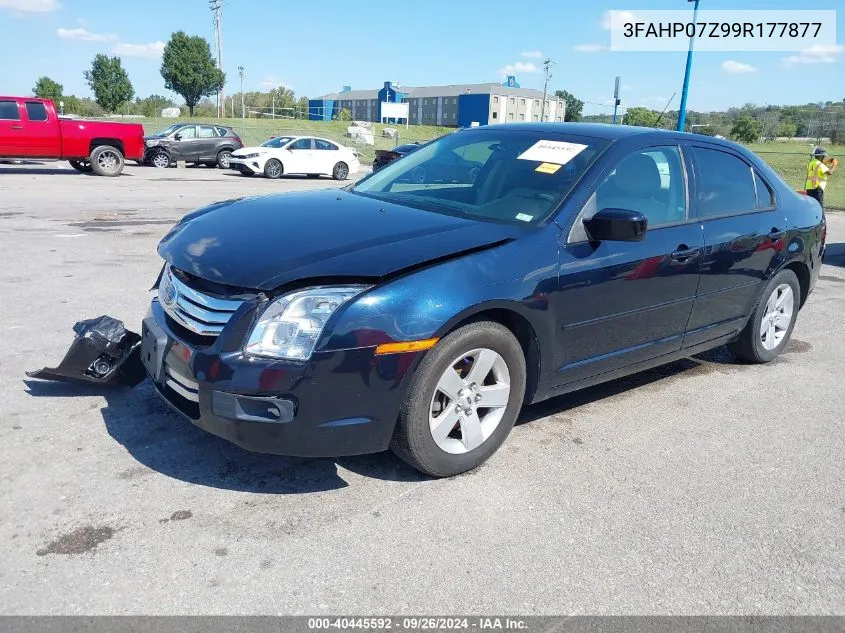 2009 Ford Fusion Se VIN: 3FAHP07Z99R177877 Lot: 40445592