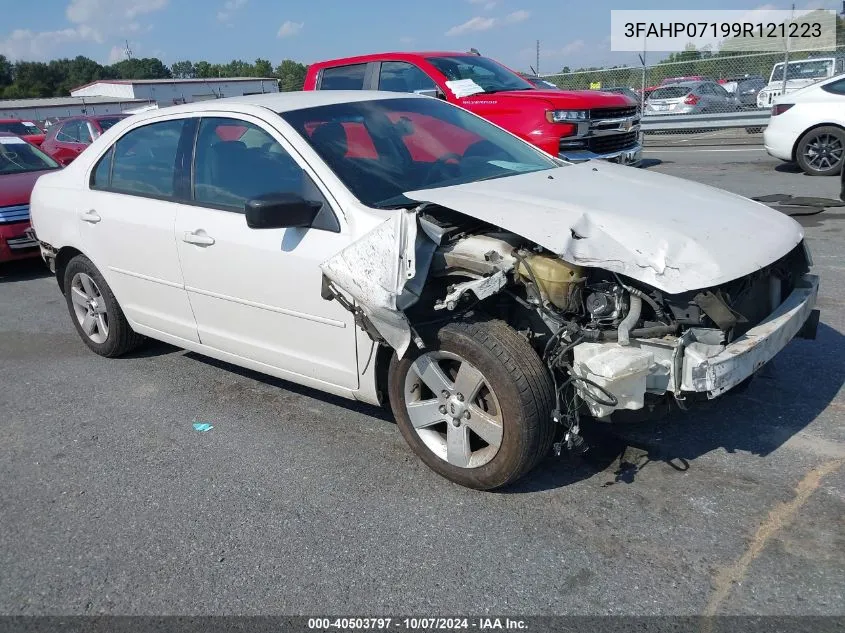 2009 Ford Fusion Se VIN: 3FAHP07199R121223 Lot: 40503797