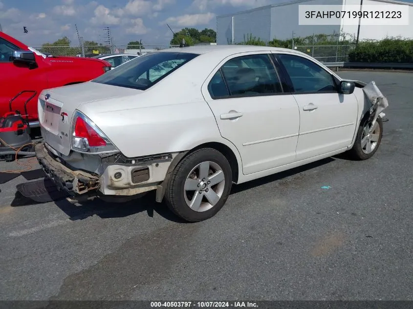 2009 Ford Fusion Se VIN: 3FAHP07199R121223 Lot: 40503797