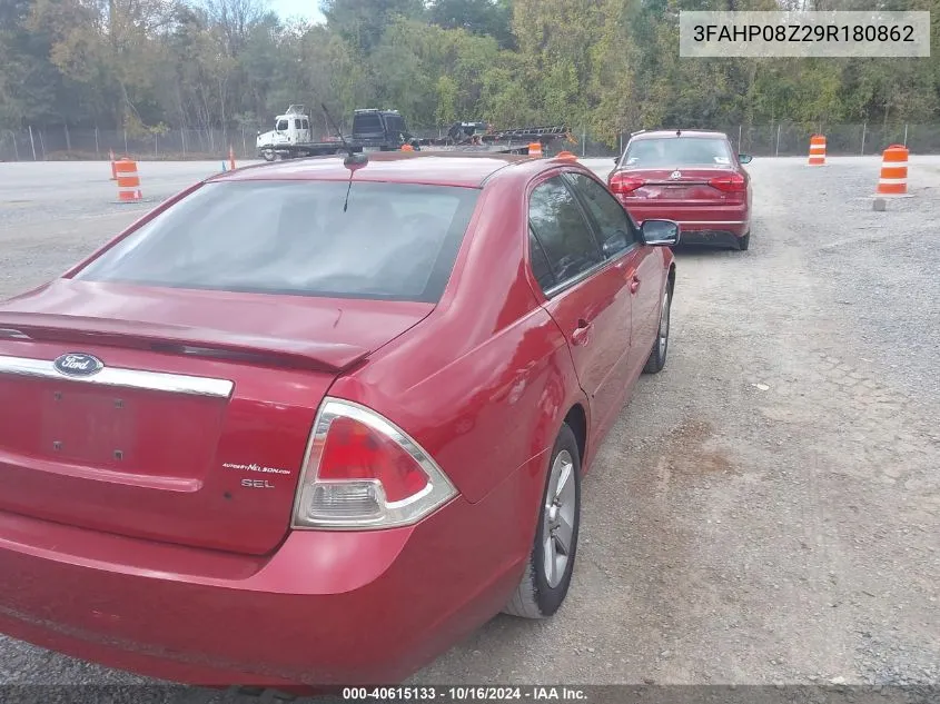 2009 Ford Fusion Sel VIN: 3FAHP08Z29R180862 Lot: 40615133