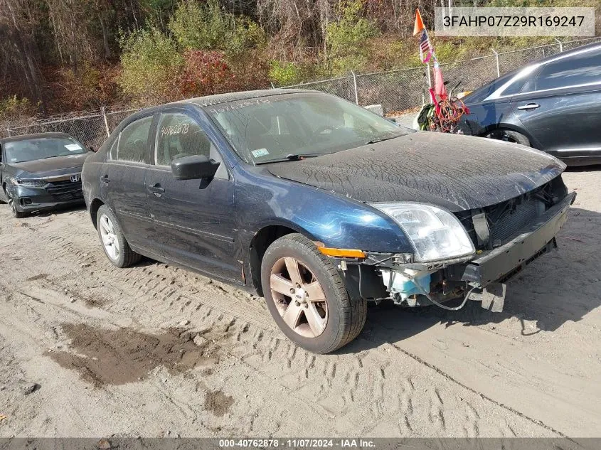 2009 Ford Fusion Se VIN: 3FAHP07Z29R169247 Lot: 40762878