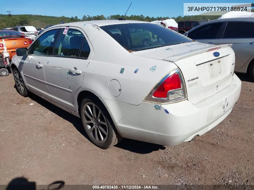 2009 Ford Fusion Se VIN: 3FAHP07179R188824 Lot: 40782438