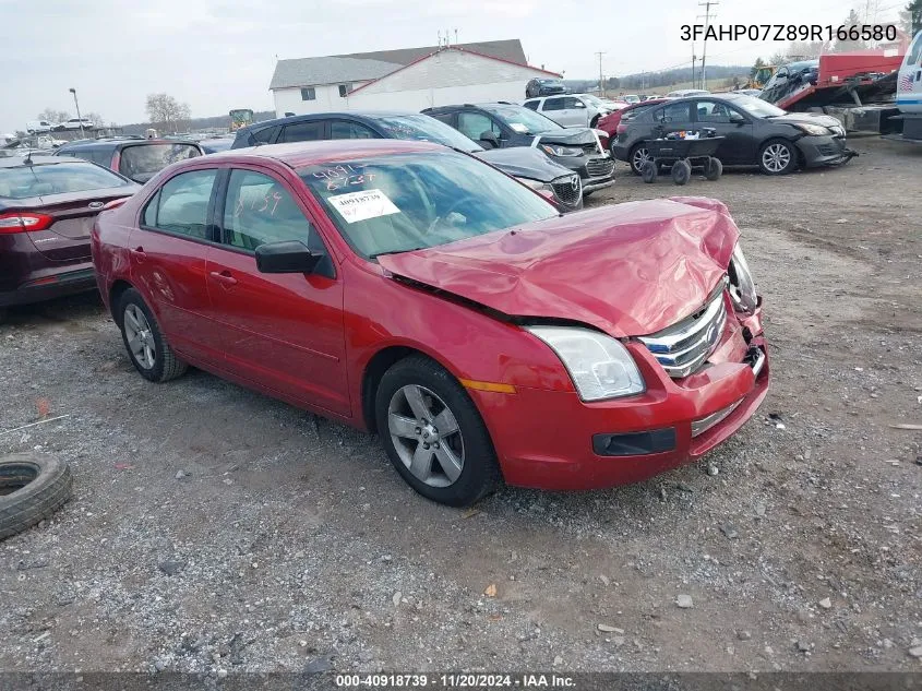 2009 Ford Fusion Se VIN: 3FAHP07Z89R166580 Lot: 40918739