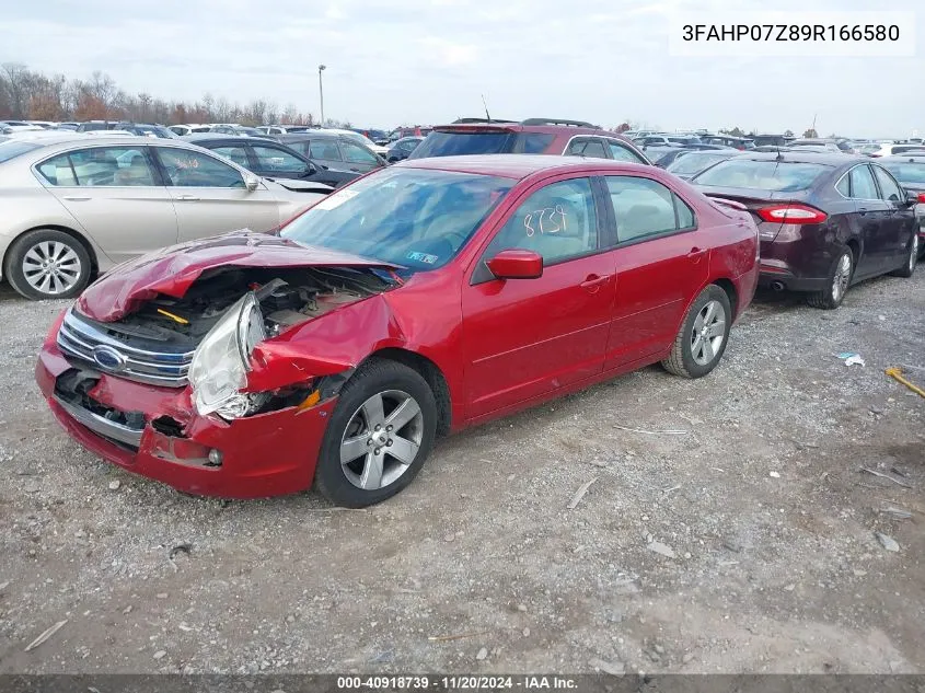 2009 Ford Fusion Se VIN: 3FAHP07Z89R166580 Lot: 40918739