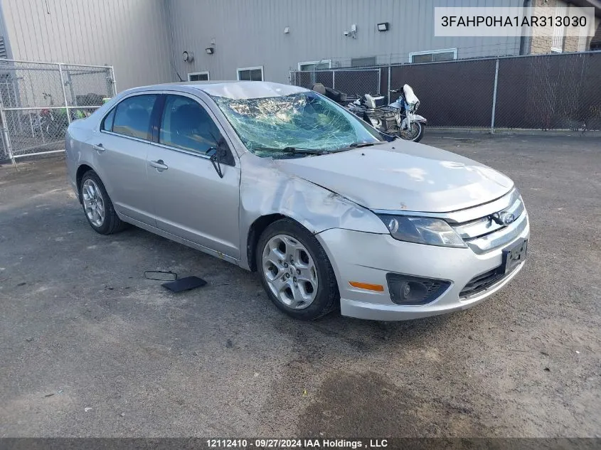 2010 Ford Fusion VIN: 3FAHP0HA1AR313030 Lot: 12112410