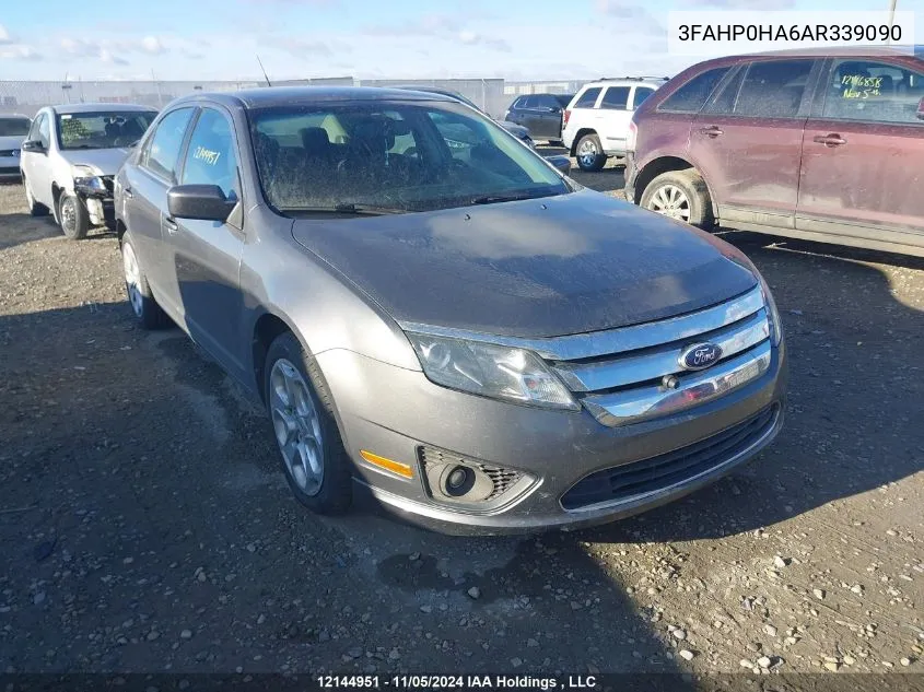 2010 Ford Fusion VIN: 3FAHP0HA6AR339090 Lot: 12144951