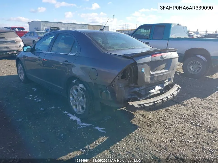 2010 Ford Fusion VIN: 3FAHP0HA6AR339090 Lot: 12144951