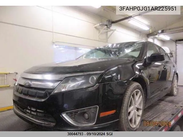 3FAHP0JG1AR225951 2010 Ford Fusion Sel