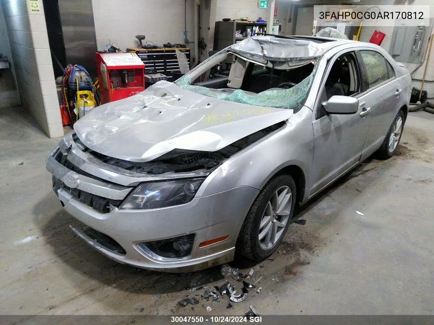 2010 Ford Fusion Sel VIN: 3FAHP0CG0AR170812 Lot: 30047550