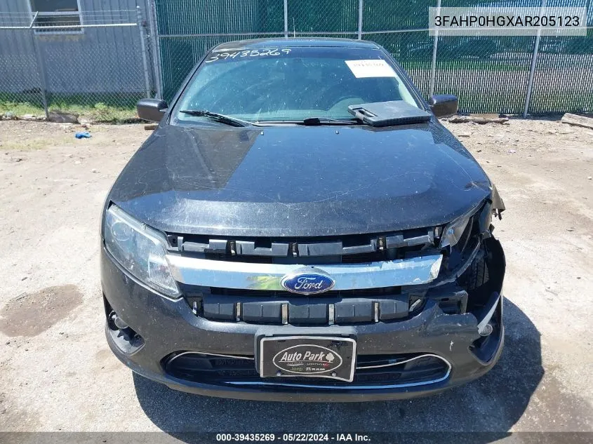 3FAHP0HGXAR205123 2010 Ford Fusion Se