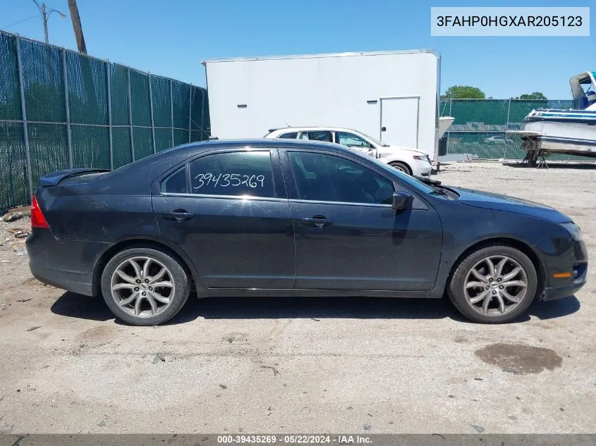 3FAHP0HGXAR205123 2010 Ford Fusion Se