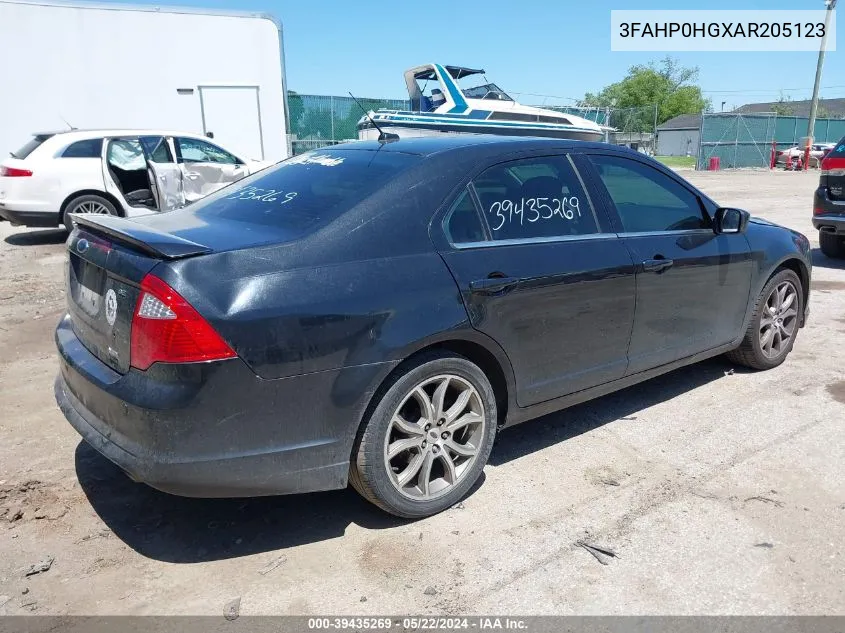 3FAHP0HGXAR205123 2010 Ford Fusion Se