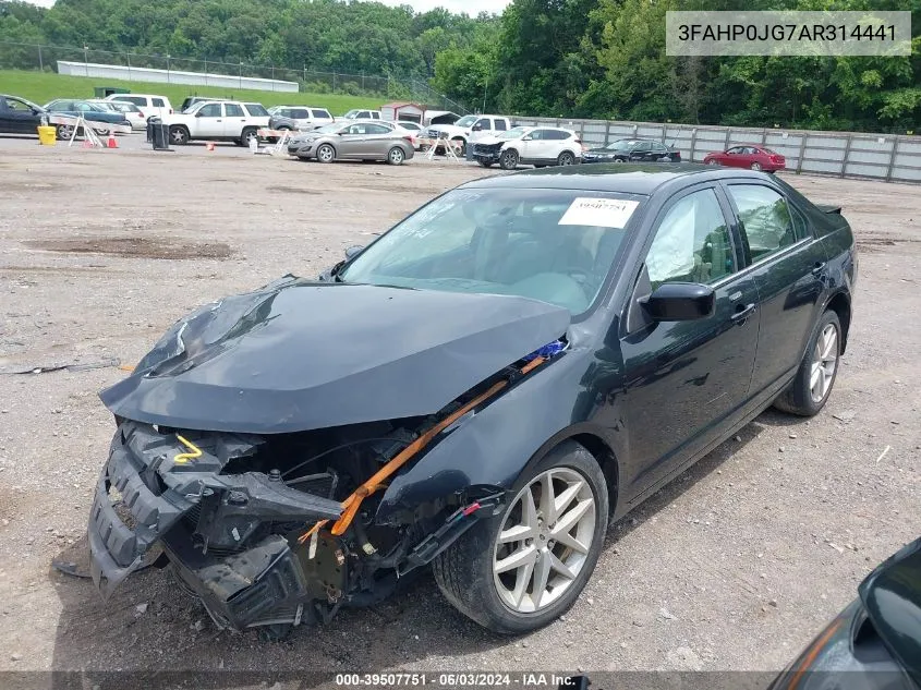 2010 Ford Fusion Sel VIN: 3FAHP0JG7AR314441 Lot: 39507751