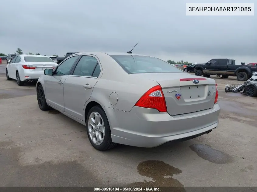 2010 Ford Fusion Se VIN: 3FAHP0HA8AR121085 Lot: 39516194