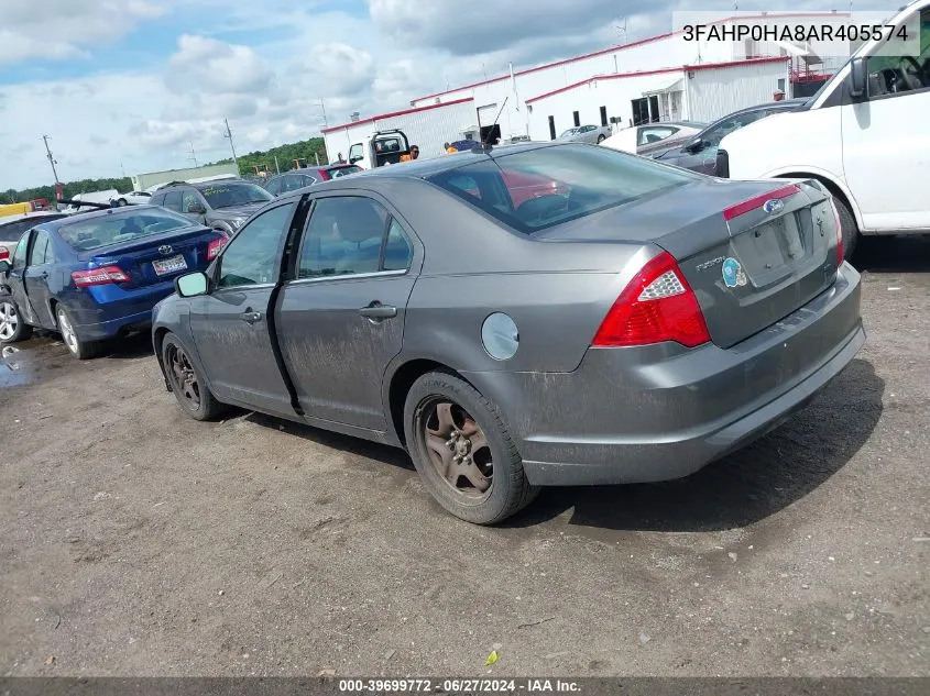 2010 Ford Fusion Se VIN: 3FAHP0HA8AR405574 Lot: 39699772