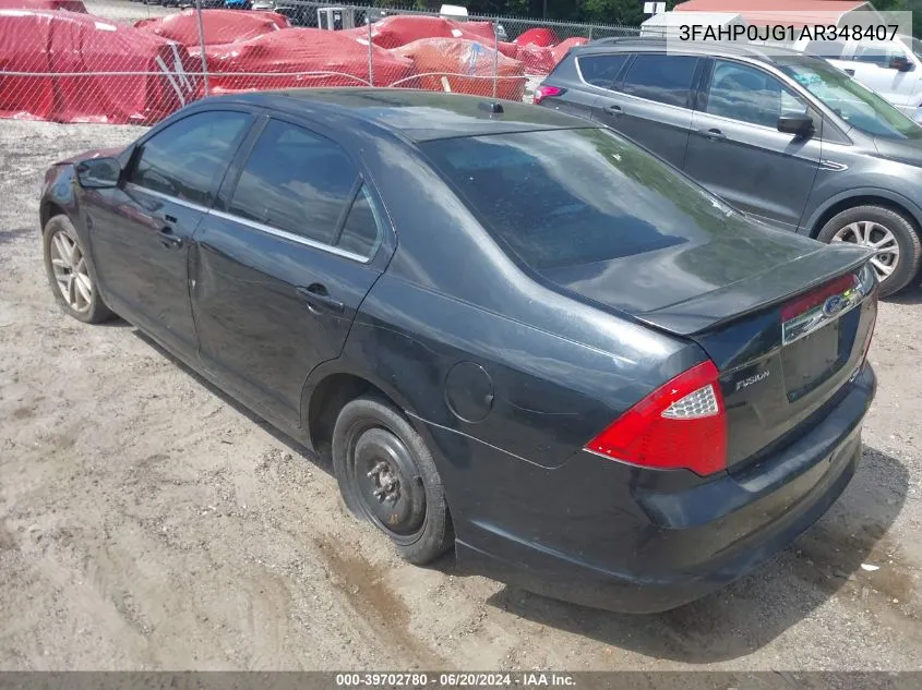 3FAHP0JG1AR348407 2010 Ford Fusion Sel