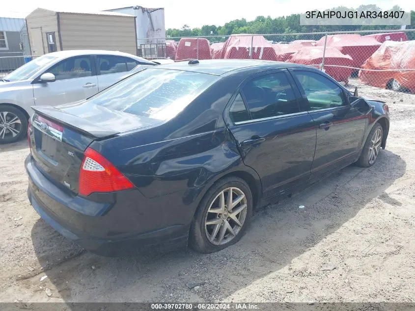 2010 Ford Fusion Sel VIN: 3FAHP0JG1AR348407 Lot: 39702780