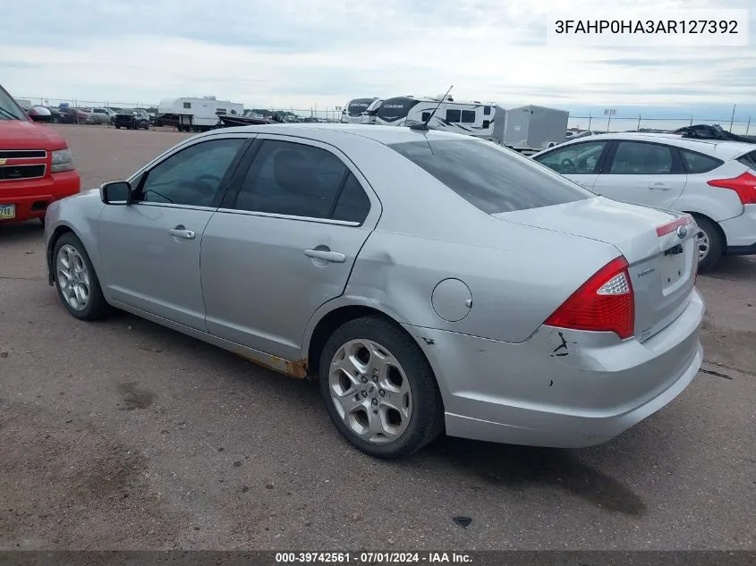 3FAHP0HA3AR127392 2010 Ford Fusion Se