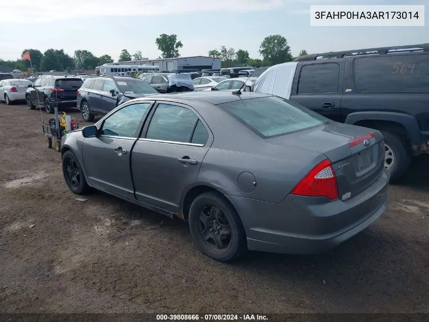 2010 Ford Fusion Se VIN: 3FAHP0HA3AR173014 Lot: 39808666