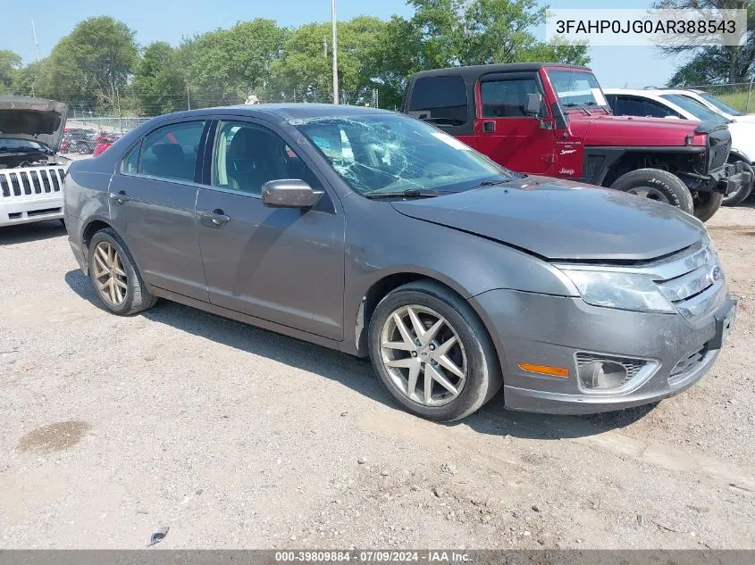 2010 Ford Fusion Sel VIN: 3FAHP0JG0AR388543 Lot: 39809884