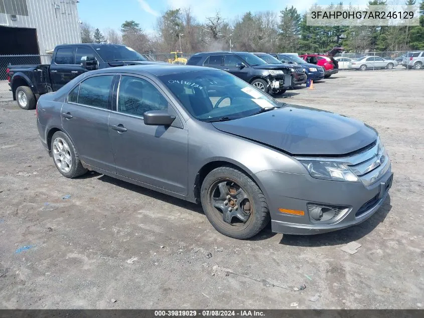 2010 Ford Fusion Se VIN: 3FAHP0HG7AR246129 Lot: 39819029