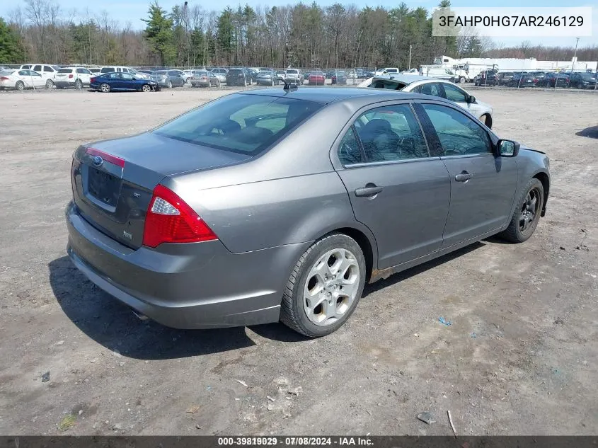 2010 Ford Fusion Se VIN: 3FAHP0HG7AR246129 Lot: 39819029