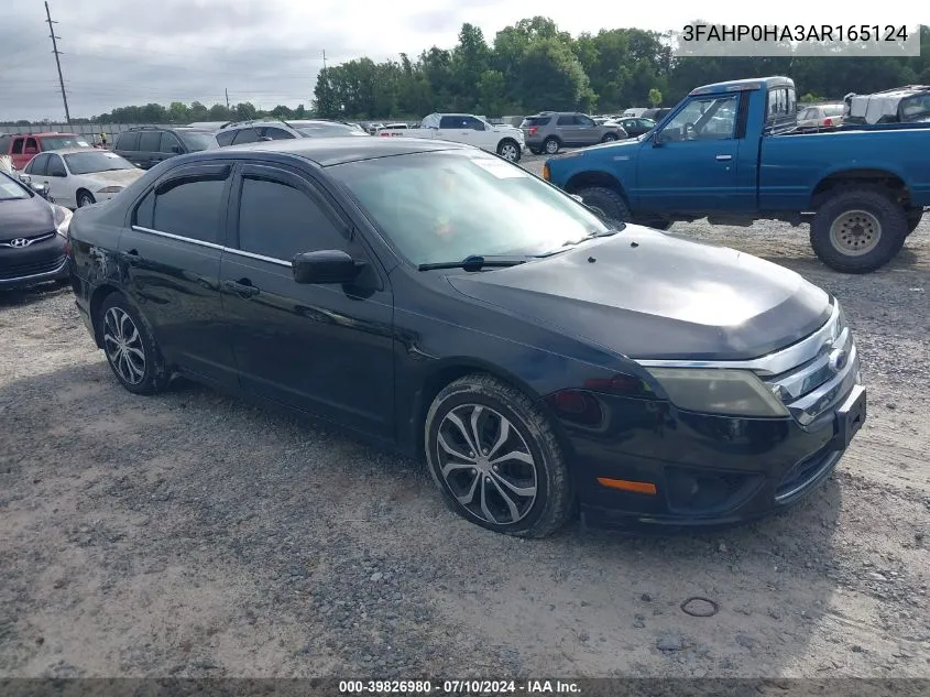 2010 Ford Fusion Se VIN: 3FAHP0HA3AR165124 Lot: 39826980