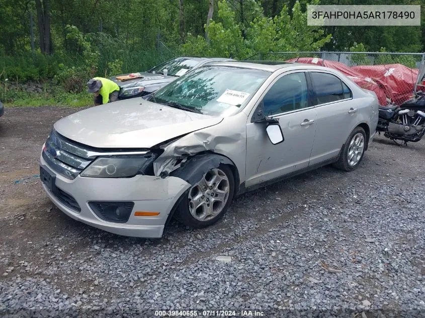 3FAHP0HA5AR178490 2010 Ford Fusion Se