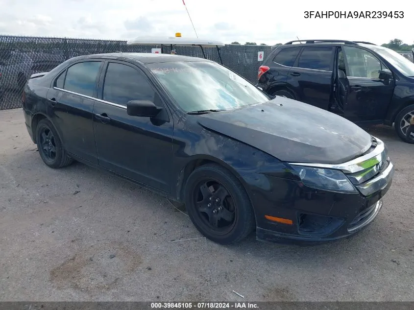 2010 Ford Fusion Se VIN: 3FAHP0HA9AR239453 Lot: 39845105