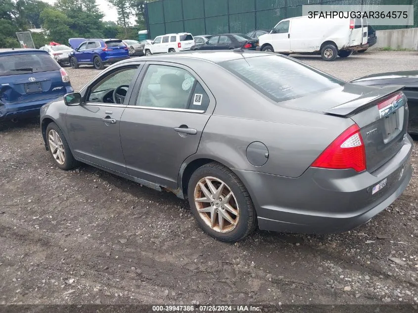 3FAHP0JG3AR364575 2010 Ford Fusion Sel