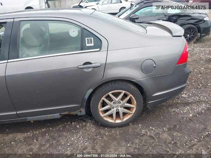 3FAHP0JG3AR364575 2010 Ford Fusion Sel