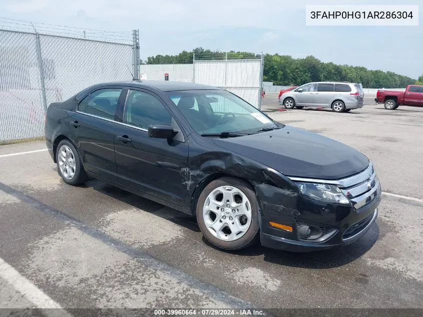 2010 Ford Fusion Se VIN: 3FAHP0HG1AR286304 Lot: 39960664