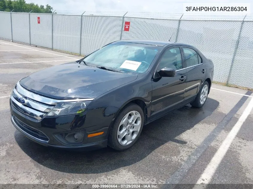 2010 Ford Fusion Se VIN: 3FAHP0HG1AR286304 Lot: 39960664