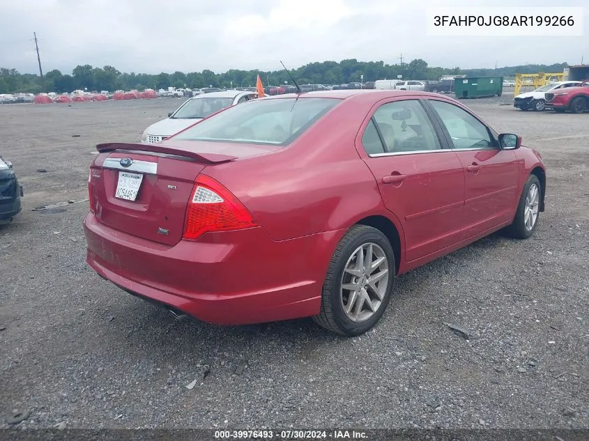 2010 Ford Fusion Sel VIN: 3FAHP0JG8AR199266 Lot: 39976493