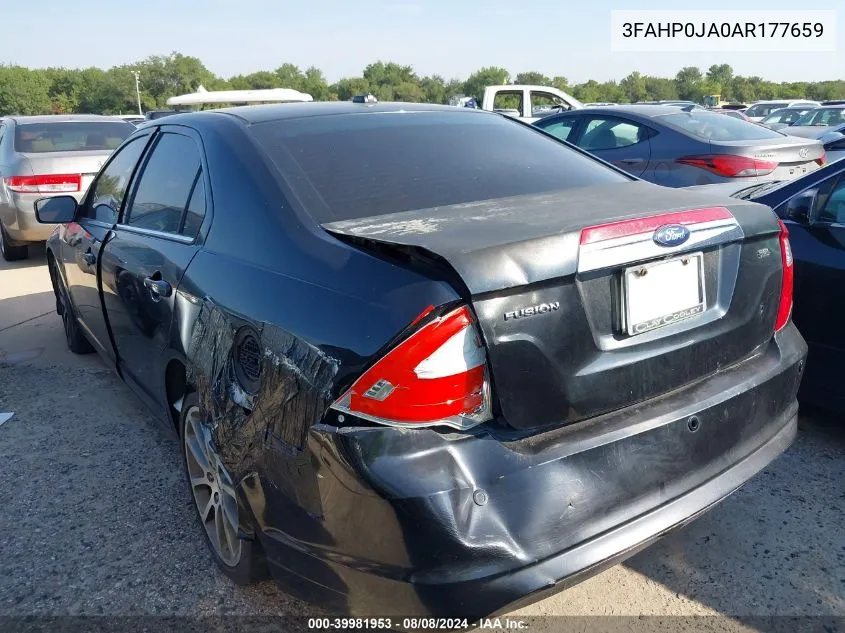 2010 Ford Fusion Sel VIN: 3FAHP0JA0AR177659 Lot: 39981953