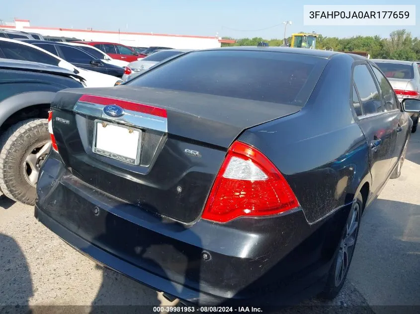 2010 Ford Fusion Sel VIN: 3FAHP0JA0AR177659 Lot: 39981953