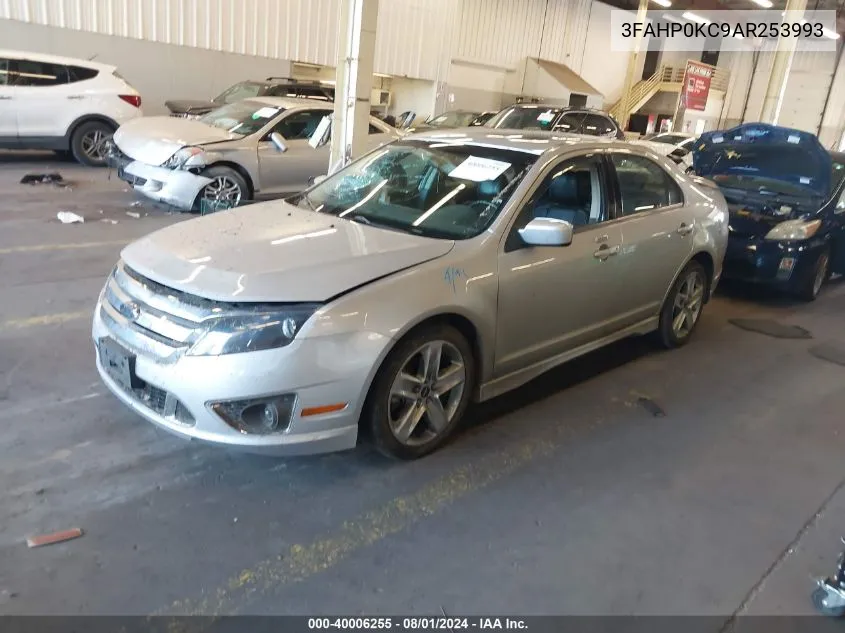 2010 Ford Fusion Sport VIN: 3FAHP0KC9AR253993 Lot: 40006255